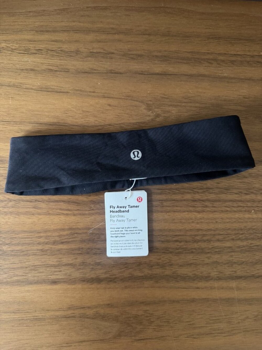 lululemon Fly Away Tamer Headband Black, One Size